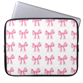 Funda Para Portátil Manga portátil Cute Pink Bow Neoprine de 15 pulgad