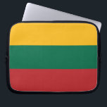 Funda Para Portátil Manga portátil de bandera de Lituania<br><div class="desc">Proteja su laptop con estilo con este exclusivo funda de portátil con la bandera vibrante de Lituania! Diseñado con la funcionalidad y el orgullo nacional en mente, este funda para portátil es más que un accesorio protector. El llamativo diseño de la bandera lituana reúne amarillo, verde y rojo en una...</div>