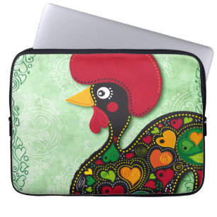Funda Para Portátil Manga portuguesa del ordenador portátil del gallo