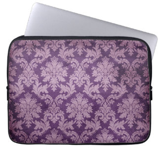 Funda Para Portátil Manga púrpura de moda y de la MOD del damasco del