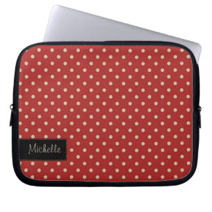 Funda Para Portátil Manga roja del ordenador portátil del lunar con s