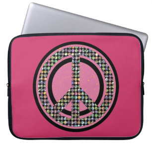 Funda Para Portátil Manga ROSADA CON LENTEJUELAS del ordenador