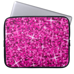 Funda Para Portátil Manga rosada del ordenador portátil del Glitz 15