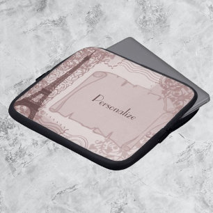 Funda Para Portátil Manga rosada parisiense del ordenador portátil
