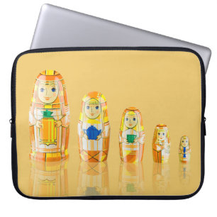 Funda Para Portátil Manga rusa anaranjada del ordenador portátil de