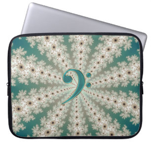 Funda Para Portátil Manga verde del ordenador portátil del fractal de
