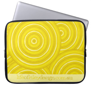 Funda Para Portátil Mangas aborígenes para pintar líneas de ordenado