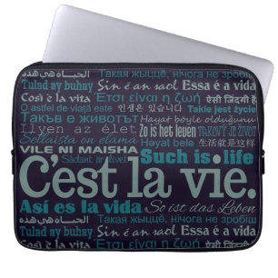Funda Para Portátil Mangas de la laptop personalizado de C'est La Vie