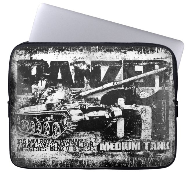 Funda Para Portátil Mangas de ordenador portátil Panzer 61 (Frente)