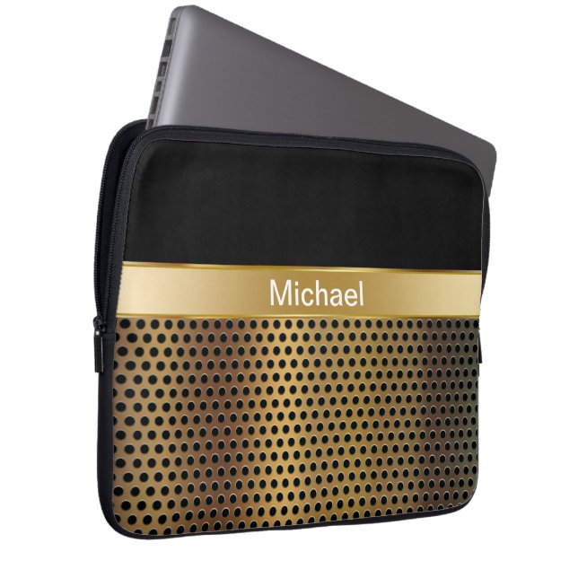 Funda Para Portátil Mangas del ordenador portátil del monograma (Anverso derecho)