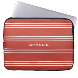 Funda Para Portátil Mangas monográficas de tomate Red Stripes personal