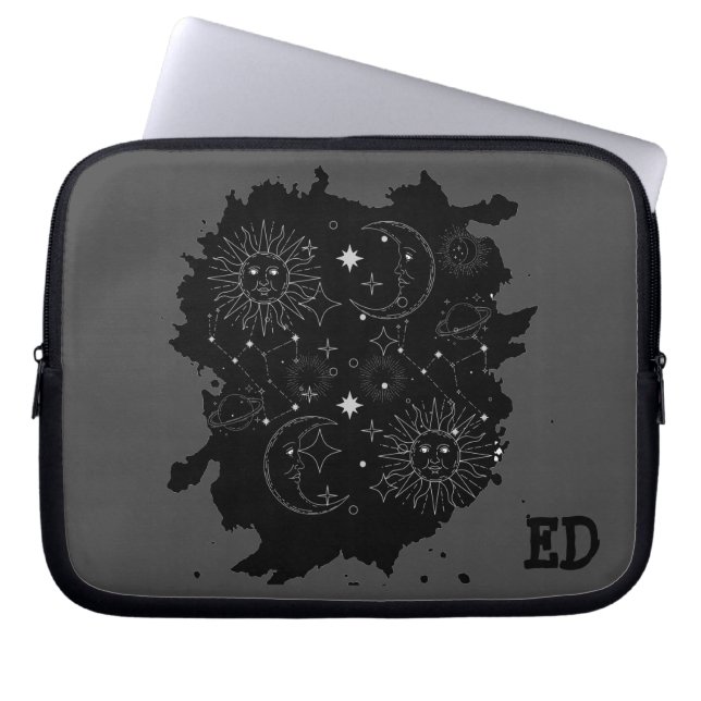 FUNDA PARA PORTÁTIL MANGUITO DE ASTROLOGÍA(B&G) (Frente)