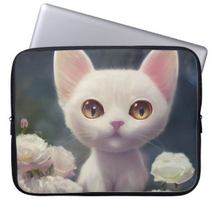 FUNDA PARA PORTÁTIL MANGUITO DE LA PORTÁTILE BLANCA