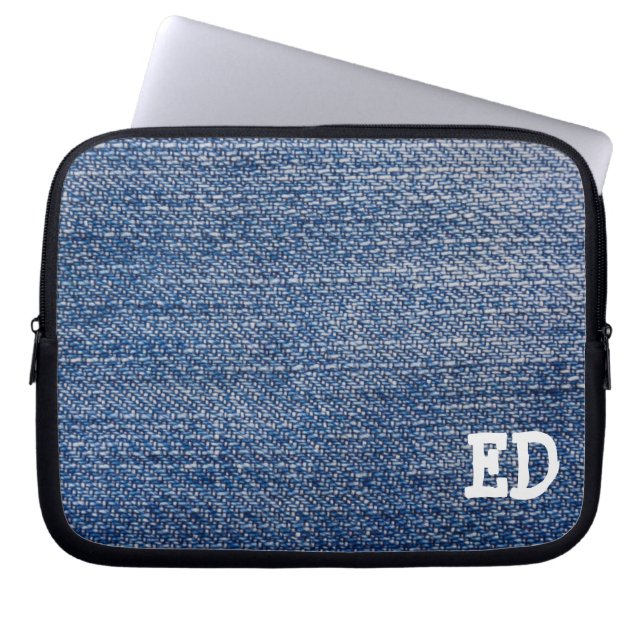 FUNDA PARA PORTÁTIL MANGUITO DENIM LAPTOP (Frente)