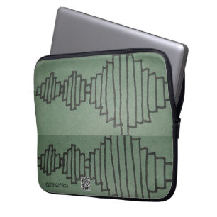 FUNDA PARA PORTÁTIL MANGUITOS DEL PORTÁTIL DE ONDA DE SONIDO