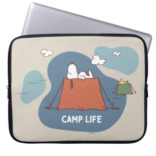 Funda Para Portátil Maní Vida en el campamento Snoopy & Woodstock