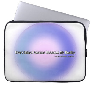 Funda Para Portátil Manifestación del Aura Morada Estética