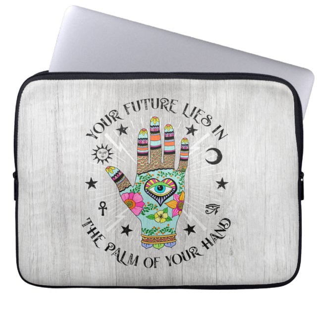 Funda Para Portátil Mano de la Fortuna (Frente)