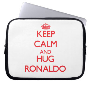 Funda Para Portátil Mantenga tranquilo y ABRAZO Ronaldo
