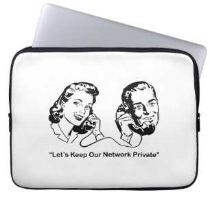 Funda Para Portátil Mantengamos nuestra red privada de tecnología humo