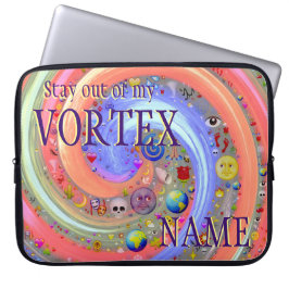 Funda Para Portátil Mantente Fuera De Mi VORTEX Personalizado