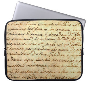 Funda Para Portátil manuscrito antiguo del siglo XVII escrito en tinta
