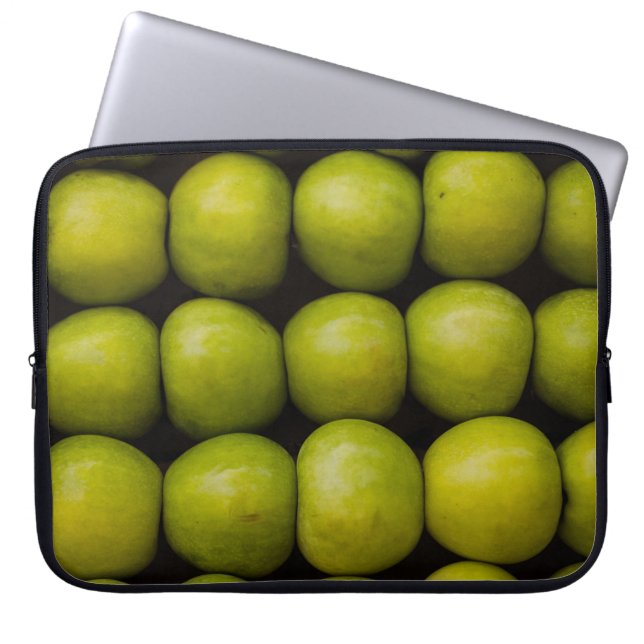 Funda Para Portátil Manzanas fruta alimento manzanas verdes (Frente)