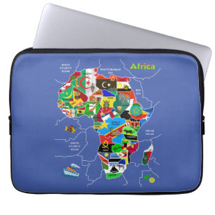 Funda Para Portátil Mapa de África