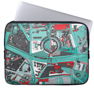 Funda Para Portátil Mapa de Berlín, Alemania