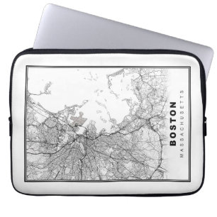 Funda Para Portátil Mapa de Boston