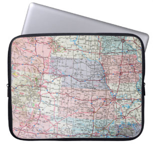 Funda Para Portátil Mapa de EE. UU