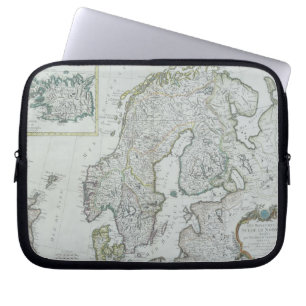 Funda Para Portátil Mapa de Escandinavia