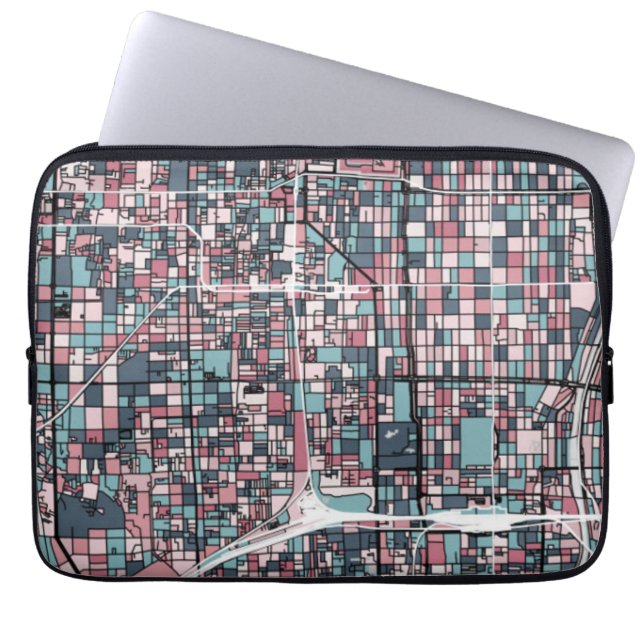 Funda Para Portátil Mapa de Kyoto Japón (Frente)