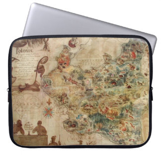 FUNDA PARA PORTÁTIL MAPA DE LA ANTIGÜEDAD DE POLONIA DE POLONIA