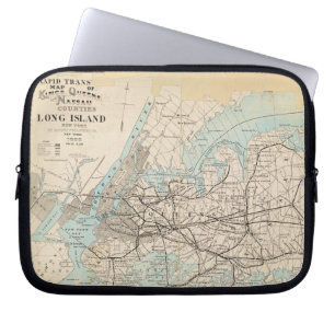 Funda Para Portátil Mapa de los reyes, Queens, Long Island