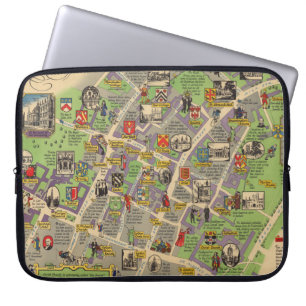 Funda Para Portátil Mapa de Oxford, Inglaterra (British Railways)