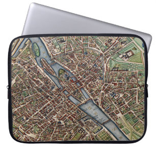 Funda Para Portátil Mapa de París antiguo