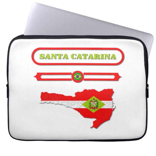 FUNDA PARA PORTÁTIL MAPA DE SANTA CATARINA. SAMER BRASIL (Frente)