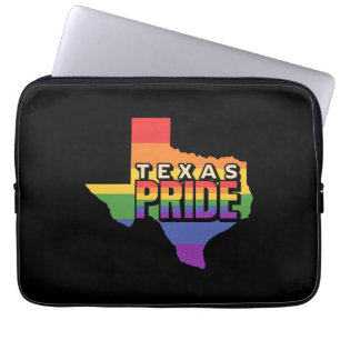 Funda Para Portátil Mapa de Texas para el diseño del arcoiris para per