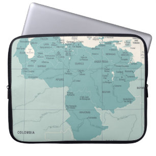 Funda Para Portátil Mapa de Venezuela - Illu vintage de alta calidad