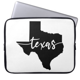 Funda Para Portátil Mapa del estado de Texas USA
