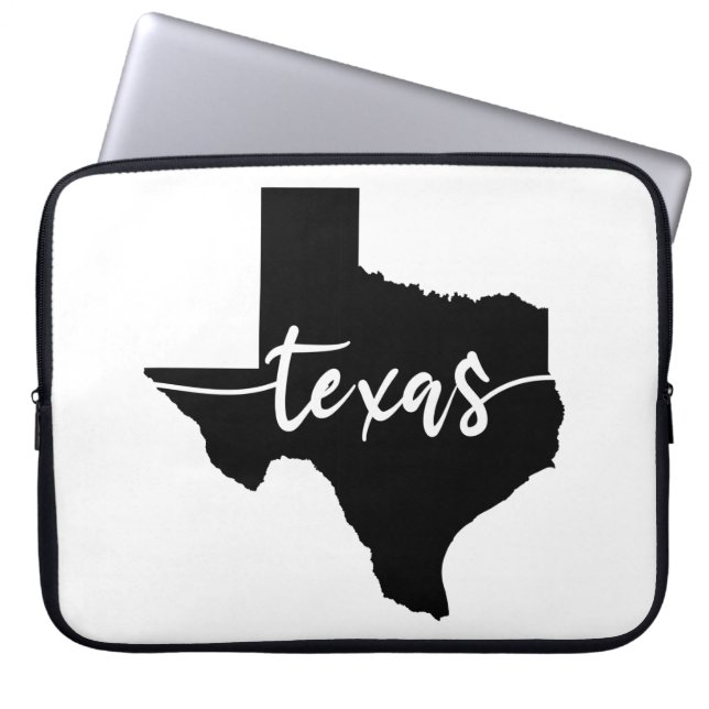 Funda Para Portátil Mapa del estado de Texas USA (Frente)