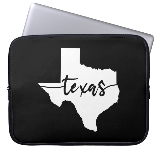 Funda Para Portátil Mapa del estado de Texas USA (Frente)