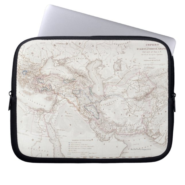 Funda Para Portátil Mapa del Imperio de Alejandro Magno (Frente)