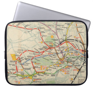 Funda Para Portátil Mapa del metro de Londres