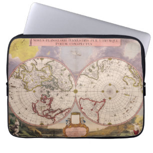Funda Para Portátil Mapa del Mundo Antiguo
