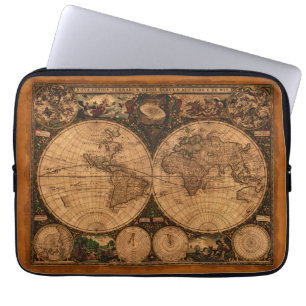 Funda Para Portátil Mapa del Viejo Mundo de Nova Totuis