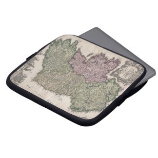 Funda Para Portátil Mapa del vintage de Irlanda (1716)