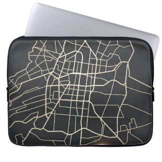 Funda Para Portátil Mapa minimalista de NYC con icono de fútbol en art