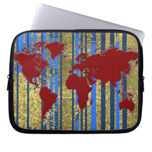 Funda Para Portátil Mapa mundial